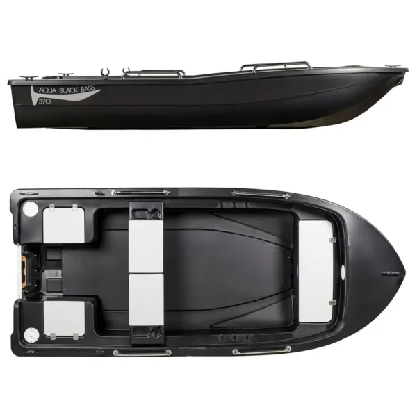 Rigiflex Aqua Black Bass 370 Aerial Top & Side