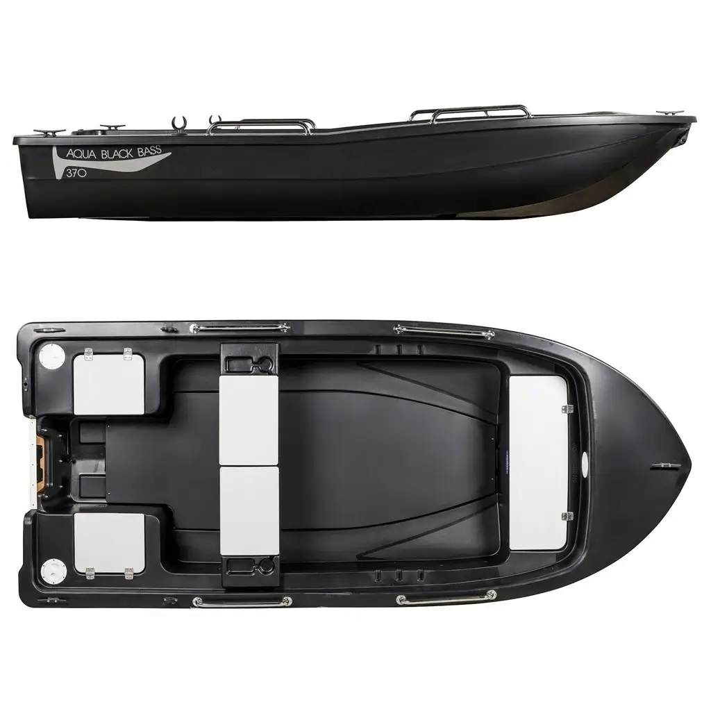 Rigiflex Aqua Black Bass 370 Aerial Top & Side