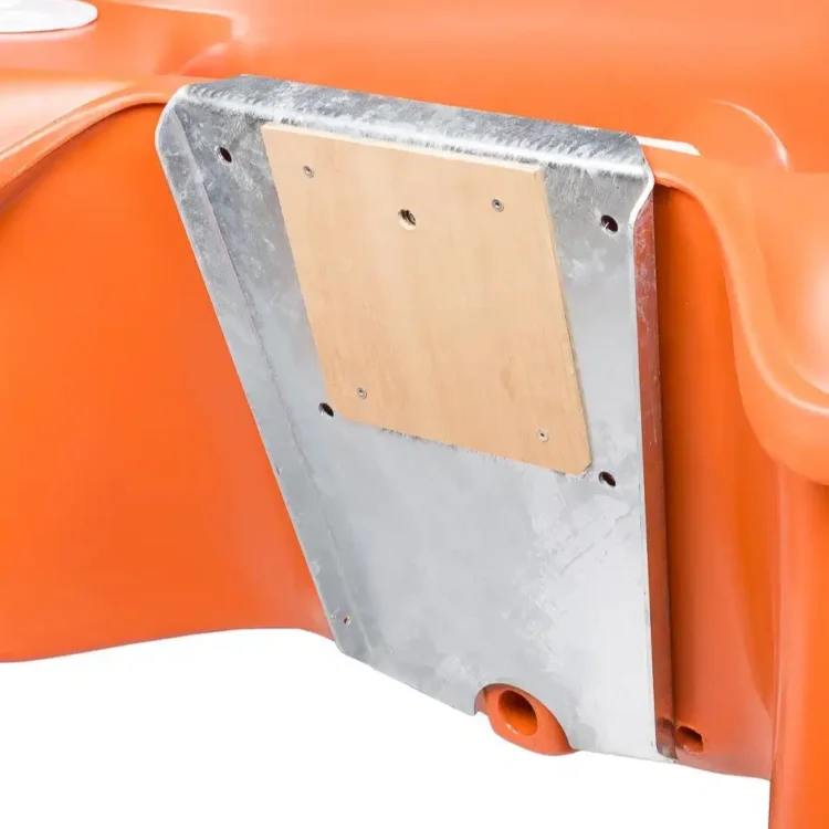 Rigiflex 400 Galvanised Transom Plate Stern View