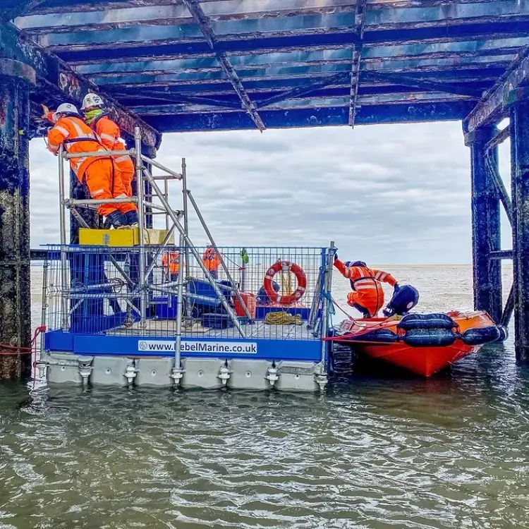 Rebel Marine Crew At Work With Rigiflex Workboat